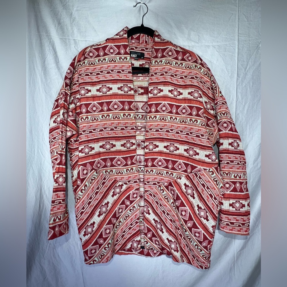William Rast Cocoon Aztec Print Jacket